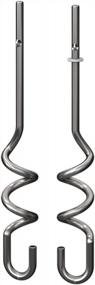 img 4 attached to Stainless Steel Dough Hooks For Ninja Foodi CI100 Series Power Mixer System
