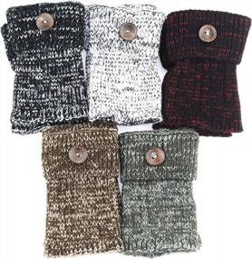 img 3 attached to Stay Warm And Stylish With Bestjybt Womens Short Boot Socks!
