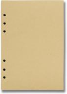 ancicraft refills - 6 hole a5 5.7 x 8.25 inch blank craft paper (100 sheets/200 pages) for loose leaf binder notebook logo