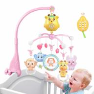 caterbee baby mobile: projections, music, and light for your little one's crib - pink, rechargeable mode. logo