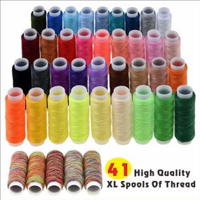 img 1 attached to Inscraft Sewing Kit - 200 Premium Supplies, 41 XL Thread Spools For Travelers, Adults, Kids, Beginners, Emergencies DIY & Home