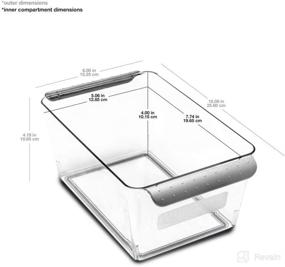 img 2 attached to 🧺 madesmart Deep Bin - Fridge & Pantry Organizer | Small, Grey