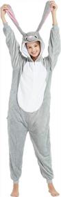 img 1 attached to Animal Onesie Pajamas Costume For Men And Women - Perfect For Halloween Parties And More!