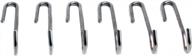 enclume angled pot hook, set of 6, use with pot racks, stainless steel logo