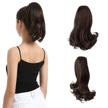 10 inch short curly synthetic claw clip ponytail hair extensions hair piece for women and girls in darkest brown and dark auburn evenly mixed shades - barsdar logo
