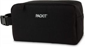 img 4 attached to PackIt Freezable Snack Box, Black