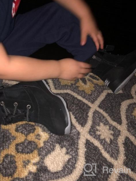 img 1 attached to UGG Turlock Waterproof Black Toddler Boys' Shoes review by Jim Diaz