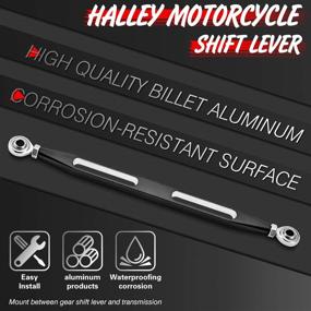 img 3 attached to 🏍️ High-Quality KATUR Motorcycle CNC Shift Linkage for Harley Davidson Electra Street Tour Glides Trikes 1980-2017 - Sleek, Reliable, and Durable (Black)