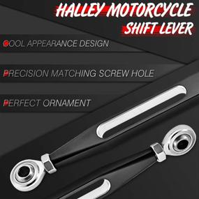 img 1 attached to 🏍️ High-Quality KATUR Motorcycle CNC Shift Linkage for Harley Davidson Electra Street Tour Glides Trikes 1980-2017 - Sleek, Reliable, and Durable (Black)