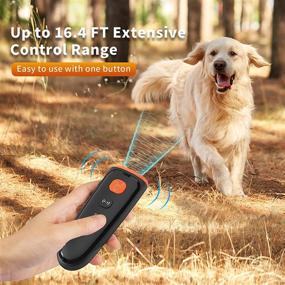 img 3 attached to 🐶 MASBRILL Ultrasonic Dog Barking Control Devices for Indoor and Outdoor Use - Anti Barking Device for Small, Medium, and Large Dogs - Stop Barking Devices with 16.4 Ft Range - Effective Dog Bark Deterrent