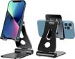 portable and adjustable phone holder for desks - mroco foldable aluminum stand compatible with phones and tablets logo