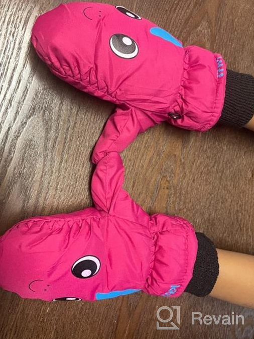 img 1 attached to 🧤 Winter Unisex Waterproof Mittens: Cotton Lined Girls' Accessories for Cold Weather Protection review by Firman Harrington