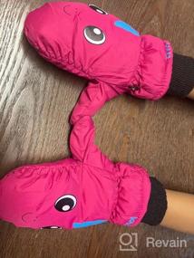 img 7 attached to 🧤 Winter Unisex Waterproof Mittens: Cotton Lined Girls' Accessories for Cold Weather Protection