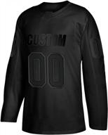 personalized black ice hockey jersey for all sizes and genders - custom name and number - authentic stitching logo
