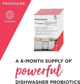 img 3 attached to Frigidaire 10FFPROD02 Ready Clean Probiotic Dishwasher Cleaner, Pack of 6 Treatments