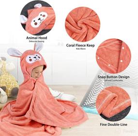 img 2 attached to Absorbent Bathrobe Blanket Toddlers Girls Extra Baby Care and Bathing