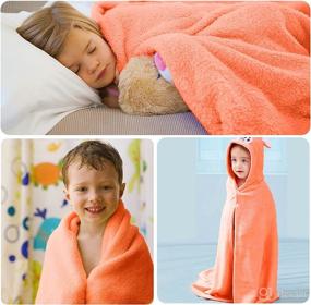 img 1 attached to Absorbent Bathrobe Blanket Toddlers Girls Extra Baby Care and Bathing