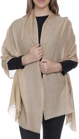 img 1 attached to Cashmere Kashmir Merino Extremely Pashmina Women's Accessories ~ Scarves & Wraps