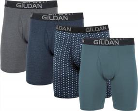 img 4 attached to Gildan Men'S Cotton Stretch Boxer Briefs | Comfort & Durability In A Multipack