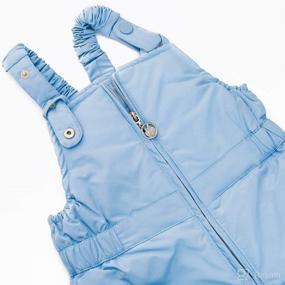 img 3 attached to 🧥 WESIDOM Baby Boys Girls Snowsuit, Toddler Winter Outfit Sets with Hooded Artificial Fur Down Jacket Coat and Ski Bib Pants