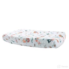 img 4 attached to 🧜 Bebe au Lait Oh So Soft Muslin Changing Pad Cover - Mermaids: Stylish and Practical Diaper Changing Solution