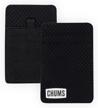 chums daily wallet – compact cash and credit card holder (black) 1 logo