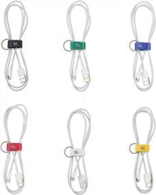 img 3 attached to Organize Your Cables With Bluelounge Small Cable Ties - 6 Pack