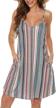🌺 effortless style for summer: joellyus women's casual tank sundress with beach floral design, spaghetti straps, and convenient pocket logo