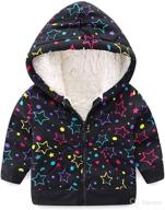 🧥 warm and comfy mud kingdom unisex kids winter hoodies with faux fur, hooded jackets featuring cute prints логотип