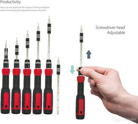 img 1 attached to 🔧 Multi-Bit Electronics Screwdriver Set - 192-Piece Precision Screwdrivers with 1/4 Inch Nut Driver - Home Improvement Tool Kit for Computer, iPhone, Laptop, PC, Cell Phone, PS4, Xbox, Nintendo (Red)