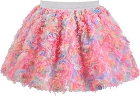 img 3 attached to 💃 Sparkle and Shine: Girls' White Sparkling Dance Skirt - Perfect for Girls' Clothing, Skirts & Skorts