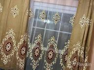 img 1 attached to Transform Your Home With VOGOL'S Elegant Customized Jacquard Sheer Window Curtains - Perfect For Bedroom And Living Room Decor (54 X 84, Top Grommets, 2 Panels) review by Jason Holt