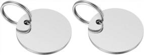 img 3 attached to Personalized Stainless Steel Pet ID Tag - Front & Back Engraving | Valyria Polished Silver