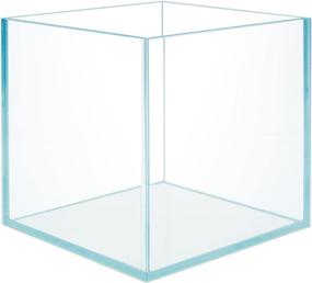 img 3 attached to Hiro Aquatics Cubic Rimless Frameless Glass Aquarium - Low Iron Tank with White Leveling Mat (25X25X25cm)