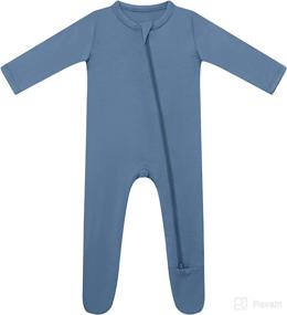 img 4 attached to HAPIU Bamboo Baby Footed Pajamas | 2-way 👶 Zip Front, Sleep 'N Play Footies | 0-24 Months