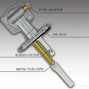 img 1 attached to PROCOMPANY Fuel Petcock Switch for Yamaha YFB250 Timberwolf Carriers (1996) YFM600 Grizzly (1998-2001) TTR225 250 (2001-2006) - OEM 21V-24500-20-00, 23F-24500-01-00, 23F-24500-10-00