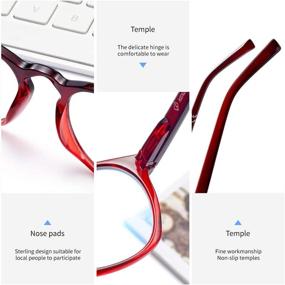 img 1 attached to 👓 2 Pack Blue Light Blocking Reading Glasses - Computer Reading Glasses with Blue Light Blocker, Anti Eye Strain Gaming Glasses for Men and Women