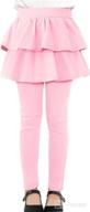 🏻 adorable kereda girls skirt leggings: ruffled tutu pants for kids 2-12 years logo