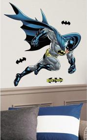 img 3 attached to Batman Blue Peel And Stick Wall Decal By RoomMates - RMK1864GM
