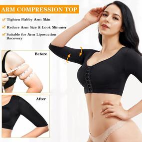 img 3 attached to CYDREAM Women Arm Shaper Tops Slimmer Compression Sleeves Post Surgery Posture Corrector Tank Top