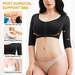 img 2 attached to CYDREAM Women Arm Shaper Tops Slimmer Compression Sleeves Post Surgery Posture Corrector Tank Top