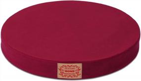 img 4 attached to Memory Foam Seat Cushion And Lumbar Support Pillow For Chair - Shinnwa Round Pad In Wine Red, 16 Inches