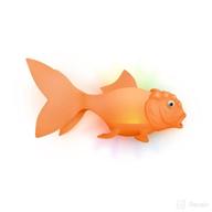 experience the magic with genuine fred koi toy light-up bath goldfish, orange! логотип