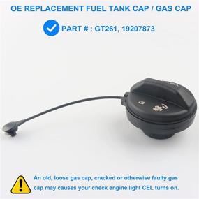 img 3 attached to 🔑 GT261 Gas Cap and Fuel Cap 19207873 - Compatible with Buick, Cadillac, Chevy, GMC, Pontiac - Blazer, Camaro, Cavalier, Malibu, S10, LeSabre, Park Avenue, DeVille, Jimmy, Sonoma, Bonneville, Grand Am, Alero, and More