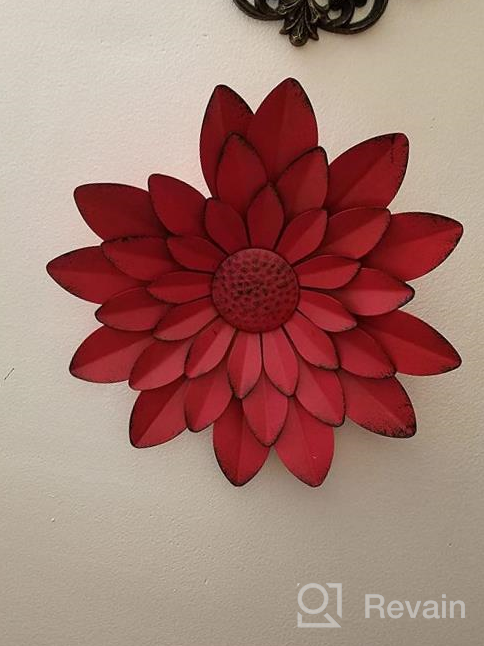img 1 attached to Elevate Your Walls With EASICUTI'S Sunflower Metal Flowers: Stunning Decorations For Indoor And Outdoor Spaces! review by Derrick Wilson