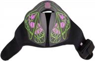 sound-activated led butterfly rave mask for edm, halloween, music festivals, and parties - light up and glow logo
