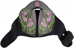 img 4 attached to Sound-Activated LED Butterfly Rave Mask For EDM, Halloween, Music Festivals, And Parties - Light Up And Glow