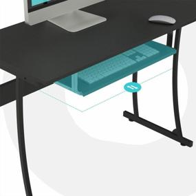 img 3 attached to Maximize Your Productivity With RIF6'S Durable L-Shaped Computer Desk With Adjustable Keyboard Tray For Home Office, PC, Laptop, Gaming, And Writing!