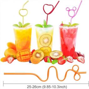 img 3 attached to 24 Pcs Crazy Straws,12 Assorted Colorful Reusable Plastic Crazy Loop Straws For Birthday Party Or Classroom Activities