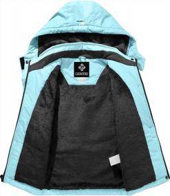 img 2 attached to Водонепроницаемая лыжная зимняя куртка GEMYSE для девочек: оставайтесь в тепле и сухости с флисовой подкладкой и ветрозащитным капюшоном